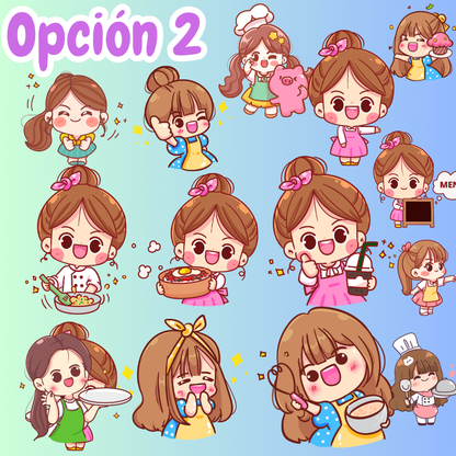 PACK DE STICKERS PERSONALIZABLES PARA TU NEGOCIO