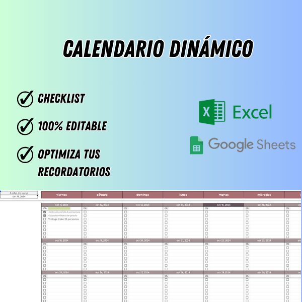 Calendario dinámico de Pedidos: ¡Bienvenido a Tu Nuevo Calendario Dinámico!