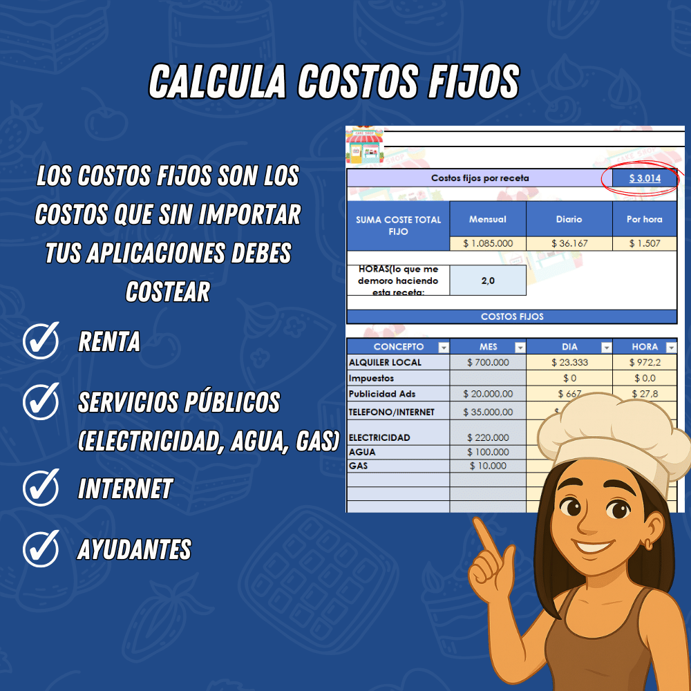 Calculadora de Costos para Pastelería: Plantilla + Tutorial