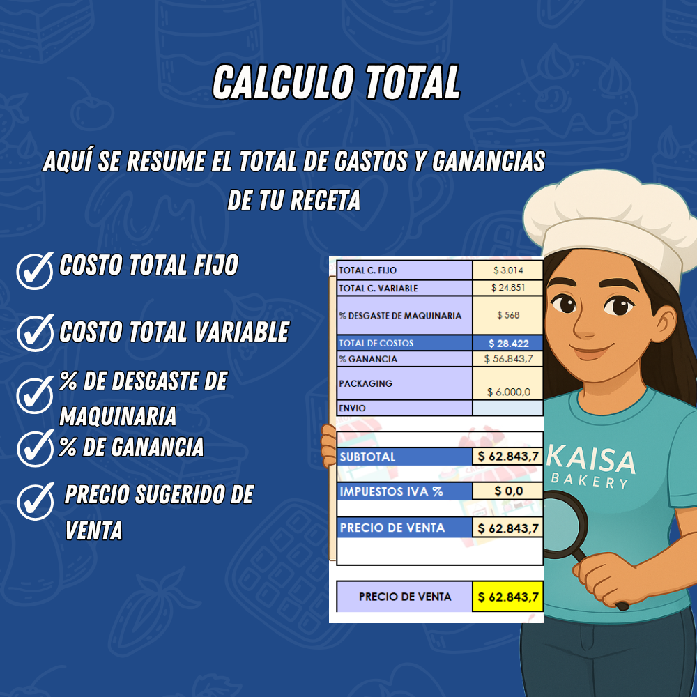 Calculadora de Costos para Pastelería: Plantilla + Tutorial