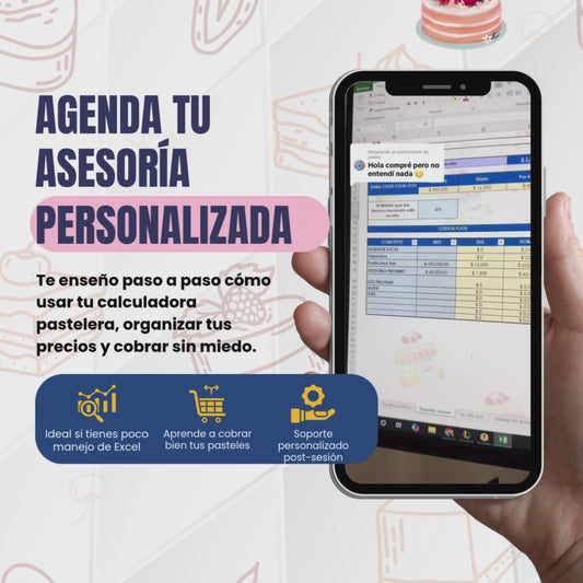 Asesoría 1:1 - Aprende a usar tu calculadora pastelera